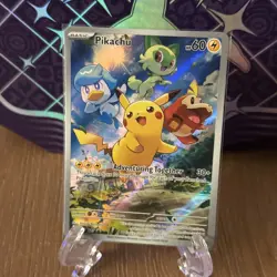 Pokemon Card Pikachu Svp Black Star Promos SVP027 Holo Promo TCG Full Art #27 - Image 1