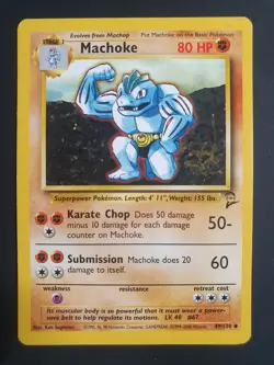 Machoke 49/130 - Base Set 2 - Pokemon Card - Excellent Condition - Image 1