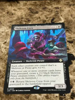 SKELETON CREW Magic MTG Lost Caverns of Ixalan Extended Art - Image 1