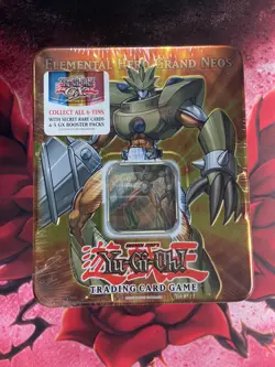 Yugioh 2007 Elemental Hero Grand Neos Collectors Tin GX - Factory Sealed - Image 1