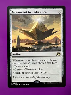 MTG Monument to Endurance, NM-Mint, English Aetherdrift - Never Played - Image 1