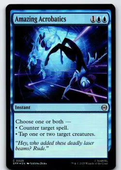 Amazing Acrobatics C Marvel's Spider-Man # 25 NM Foil - Image 1