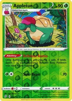 Pokemon - Appletun - 023/192 - Reverse Holo Rare - Sword & Shield - Rebel Clash - Image 1