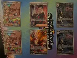 Pokemon TCG Destined Rivals Full Art Bundle Lot Of 6 - Image 1
