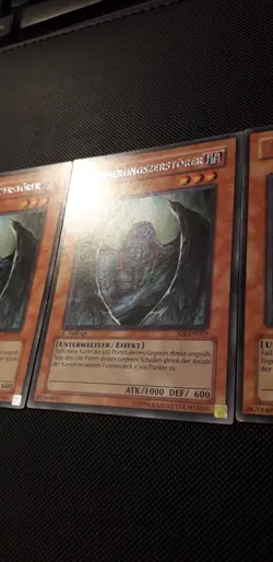 Yu-Gi-Oh! 3x Erinnerungszerstorer, SOI-DE029, Rare, 1./2.A., Deutsch, EX/EX/GD - Image 3