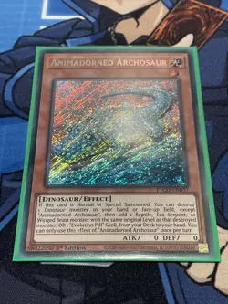 Yugioh-Animadorned Archosaur-Secret Rare-1st Edition-ETCO EN037 (LP) - Image 1