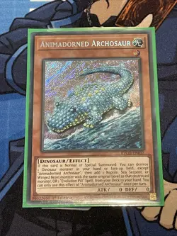 Yugioh-Animadorned Archosaur-Secret Rare-1st Edition-ETCO EN037 (LP) - Image 2