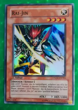 Yu-Gi-Oh CSOC-DE084, Rai-Jin, "near mint", 1. Auflage - Image 1