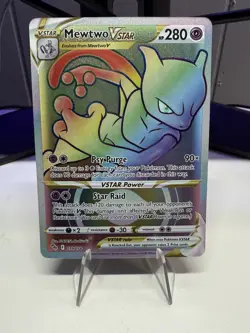 Mewtwo VSTAR 79/78 Rainbow Secret Rare Full Art Pokemon - Image 1