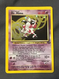Pokemon TCG - Mr. Mime 6/64 Jungle Set - Holo Rare Vintage WOTC - Image 1