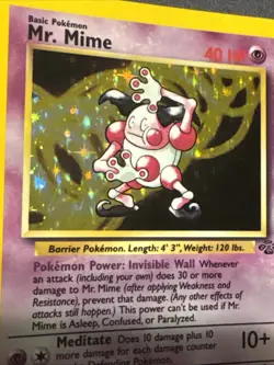Pokemon TCG - Mr. Mime 6/64 Jungle Set - Holo Rare Vintage WOTC - Image 2