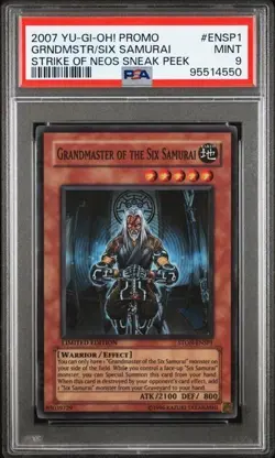 PSA 9 Yu-Gi-Oh! 2007 Grandmaster of the Six Samurai STON-ENSP1 Super Rare [PSA] - Image 1