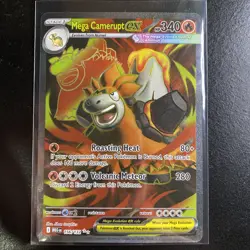 Mega Camerupt EX 156/132 Ultra Rare Pokemon Mega Evolution - Image 1