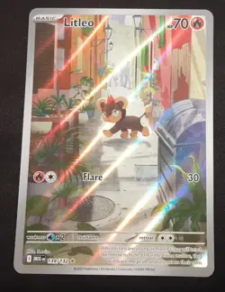 Litleo 139/132 Illustration Rare Me01: Mega Evolution Pokemon TCG NM - Image 1