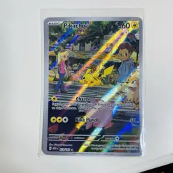 Pokemon Pikachu 173/165 Sv: Scarlet & Violet 151 Holo Illustration Rare Base Set - Image 1