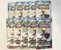10x Pokemon Scarlet and Violet Journey Together Fun Booster Pack Lot NEW/SEALED - Image 1