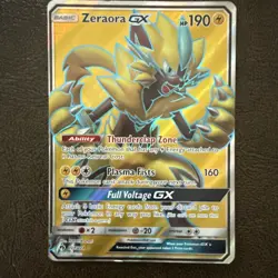 Zeraora GX 201/214 Full Art Ultra Rare Holo Pokemon 2018 SM Lost Thunder NM - Image 1