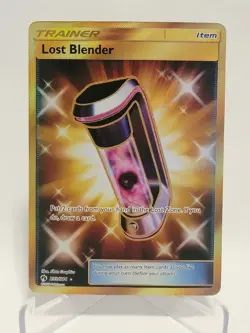 Lost Blender 233/214 - Gold Secret Rare Sun & Moon Lost Thunder Pokemon TCG NM - Image 1