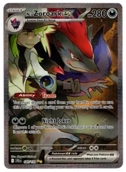 N's Zoroark ex 185/159 Special Illustration Rare Journey Together Pokemon TCG - Image 1