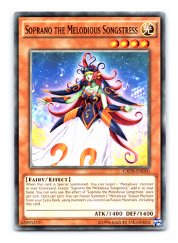 Soprano the Melodious Songstress - CROS-EN010 - Common - Yugioh - Image 1