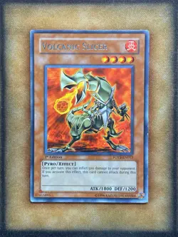 Yugioh Volcanic Slicer FOTB-EN012 Rare 1st Ed LP - Image 1