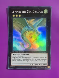 Yu-Gi-Oh TCG Leviair The Sea Dragon CT09-EN018 Limited Edition Super Rare LP - Image 1