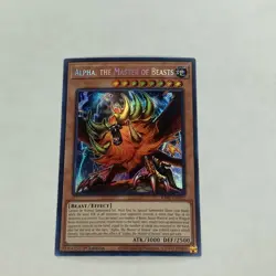 Yu Gi Oh Alpha, the Master of Beasts (RA01-EN022) Secret Rare (NM) - Image 1