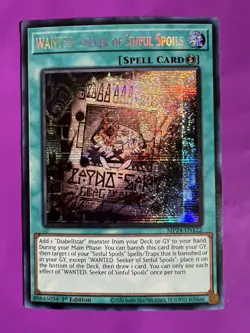 Yu-Gi-Oh! WANTED: Seeker Of The Sinful Spoils MP24-EN122 Prismatic Secret Rare - Image 1