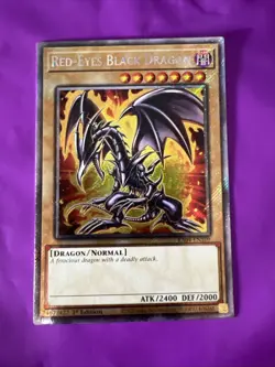 Red-Eyes Black Dragon Platinum Secret Rare RA04-EN109 Yugioh 7th Artwork - Image 1