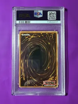 2002 Yu-Gi-Oh Blue-Eyes White Dragon Blue Eyes With Dragon PSA 6 LOB-001 - Image 2