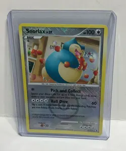 Snorlax 33/111 Rising Rivals Crosshatch Pokemon League Promo Card - Image 1