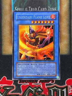 Yugioh Legendary Flame Lord DCR-081 Rare LP - Image 1