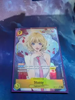 Stussy Alt Art OP13-110 SR Carrying on His Will ONE PIECE Card Game NM - Image 1