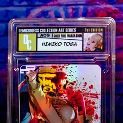 Himiko Toga Waifu Card Encased DC Label Gold Demigoddess Collection SLAB MHA - Image 3