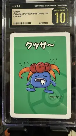 2019 Pokemon Old Maid Gloom CGC 10 Pristine Japanese Playing Card TCG Rare Mint - Image 1