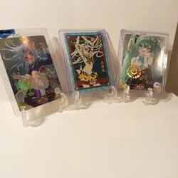 LOT OF 3 SUPER RARE GOLD INLAID GODDESS STORY CARDS INCLUDING SAILOR MOON SZR - Image 2