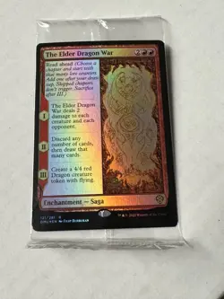1 x The Elder Dragon War - Promo Pack - Dominaria United - NM-Mint STILL SEALED - Image 1
