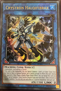 Crystron Halqifibrax - Ultra Rare - DUOV-EN001 1st Edition YuGiOh TCG Card - Image 1