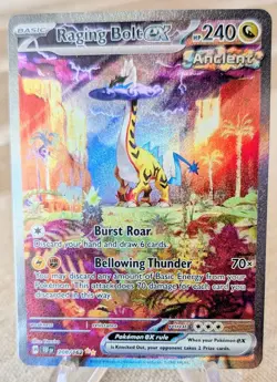 2024 Pokemon SV Temporal Forces TEF EN Raging Bolt ex #208/162 - Image 1