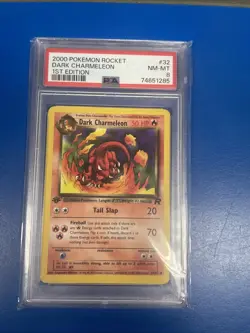 2000 Pokemon Rocket Dark Charmeleon #32, PSA 8 - Image 1
