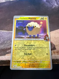 Pokemon Team Rocket's Mareep S&V Destined Rivals 072/182 Reverse Holo Common NM - Image 1