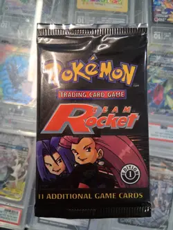 Pokemon 1st Edition Team Rocket Booster Pack Factory Sealed 1999-2000 WOTC - Image 1