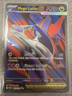 Mega Latias EX 163/132 Ultra Rare Pokemon TCG Mega Evolution Full Art English - Image 1