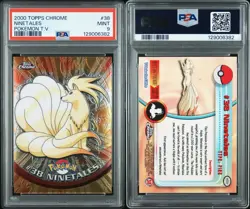 Pokemon PSA 9 Ninetales T.V. #38 Topps Chrome - Image 1