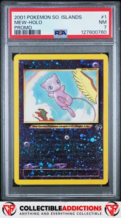 2001 Pokemon Southern Islands Promo #1 Mew Promo PSA 7 - Image 1