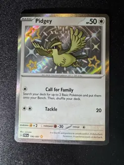 Pidgey 196/091 Sv: Paldean Fates - Pokemon TCG - (Near Mint) - Clean - Image 4