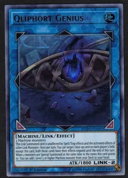 Yugioh Qliphort Genius DUPO-EN095 Ultra Rare 1st Ed - MP - Image 1