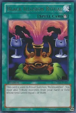 Yugioh! LP Black Illusion Ritual - LCYW-EN114 - Rare - Unlimited Edition Lightly - Image 1