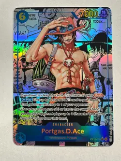 One Piece Card Game Carrying On His Will Portgas.D.Ace OP13-119 SEC Manga - Image 1