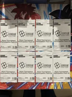 Gundam Card Game TCG Store Tournament Packs 02 English Sealed X8 - Image 1